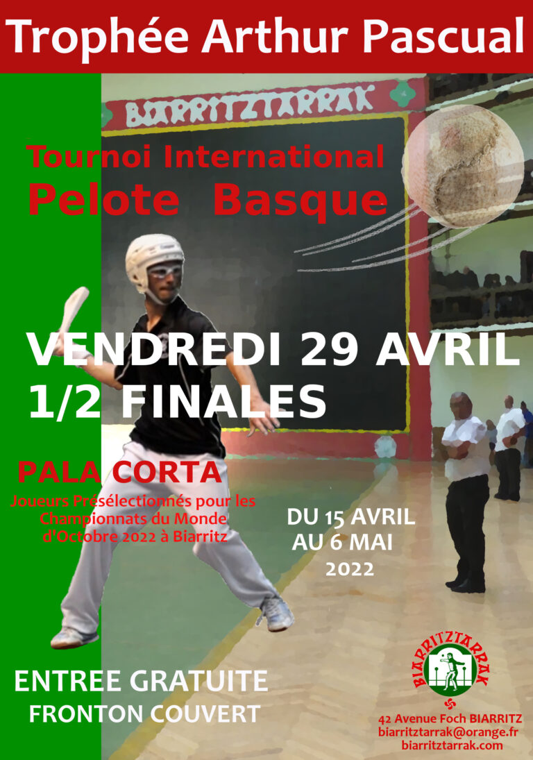 Lire la suite à propos de l’article Trophée A. PASCUAL, 1/2 FINALES