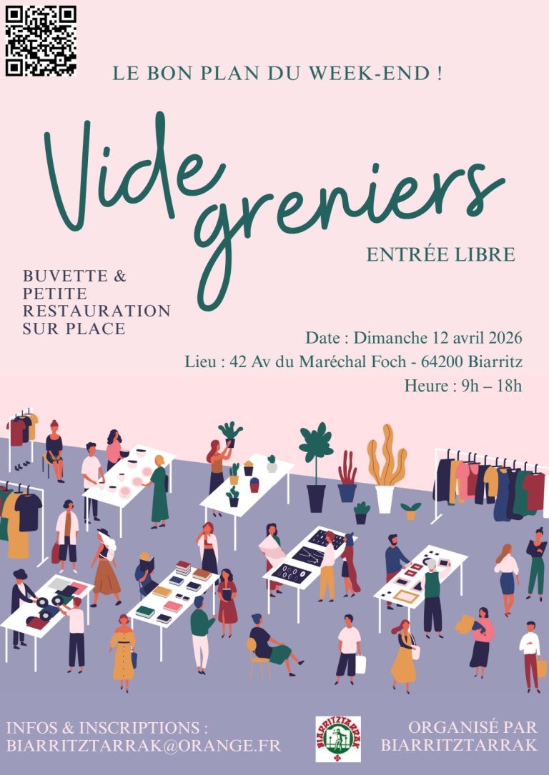 Lire la suite à propos de l’article Vide Grenier à Plaza Berri le 12 Avril